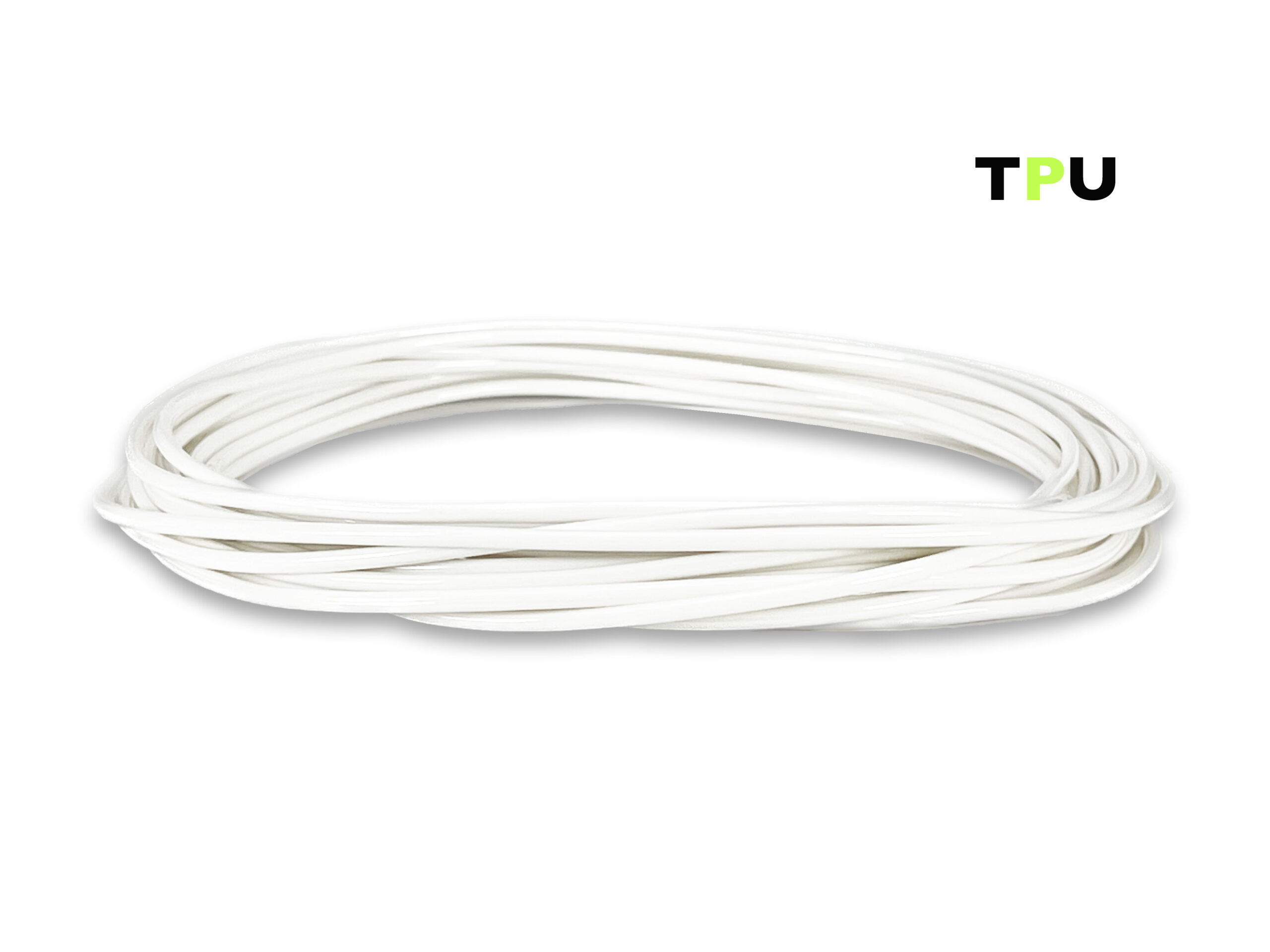 TPU V2 Filament (flexibel) 50 g Sample - 2,85 mm - Weiß – Bild 1