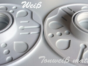 PLA Filament 50 g Sample - 1,75 mm - Tonweiß matt – Bild 4